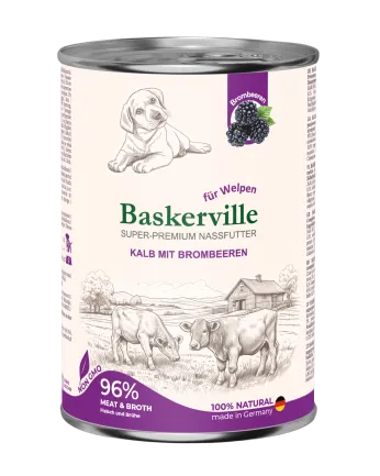 Baskerville HF Super Premium Kalb Mit Brombeeren. Телятина та ожина для цуценят, 400 г
