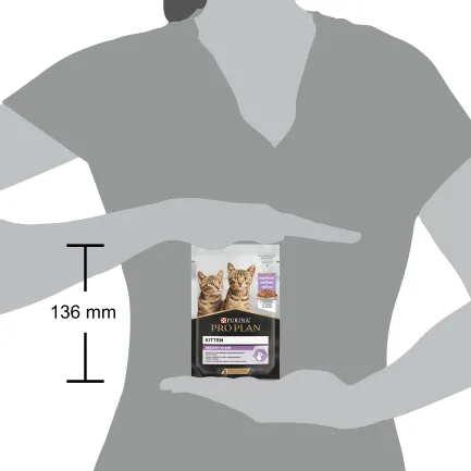 Вологий корм PRO PLAN Kitten Healthy Start для кошенят шматочки у підливці з індичкою 85 г — Фото 2