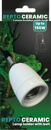 REPTO CERAMIC E27 LIGHT HOLDER WITH BOLT (R2300005) керамічний патрон для тераріума — Фото 2