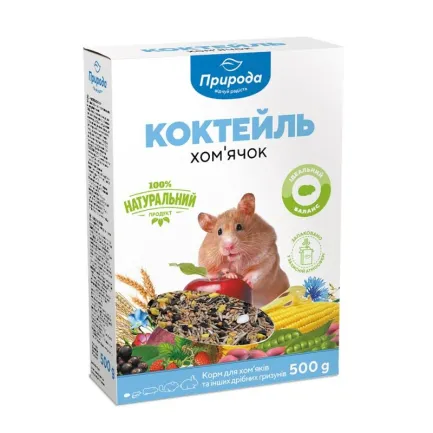 Корм Природа Коктейль «Хом’ячок» для хом’ячків, 500 г