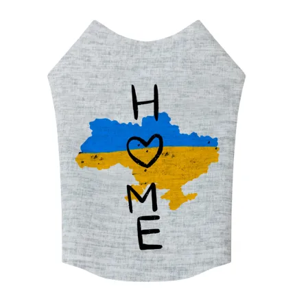 Майка для собак WAUDOG Clothes малюнок "Дім", M45, B 64-70 см, С 35-40 см — Фото 1