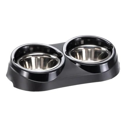 Ferplast Duo Feed 01 Метал миски на пластик підставці з захистом проти ковзання — Фото 3