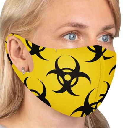 Маска захисна СoLLar з малюнком "Biohazard", розмір XS — Фото 1