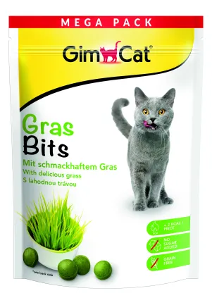 Вітамінізовані таблетки для котів GimCat Gras Bits трав'яні кульки, пауч, 425 г — Фото 2