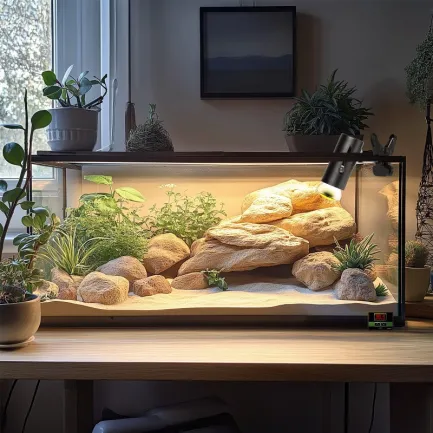 Світильник з затискної ручкою і термостатом ReptiSun Temperature Control 200W — Фото 6