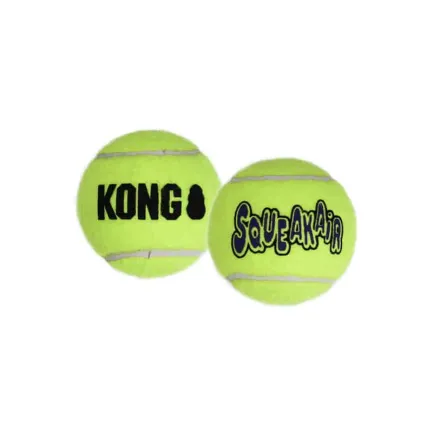 Іграшка KONG SqueakAir Ball м’яч-пискавка для собак середніх порід, M - 3шт — Фото 2