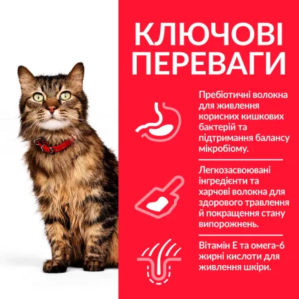 Hill's Science Plan Adult Sensitive Stomach&amp;Skin Сухий корм для котів із чутливим травленням та шкірою, з куркою, 0,3 кг — Фото 2