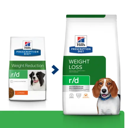 Hill's Prescription Diet r/d Сухий корм для собак для зниження ваги, з куркою, 10 кг — Фото 1