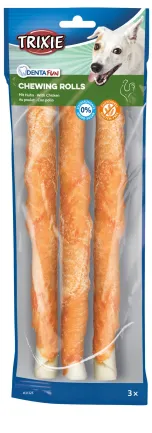 Паличка Trixie Denta Fun для чищення зубів собак, з куркою, 28 см, 250 г, 3 шт