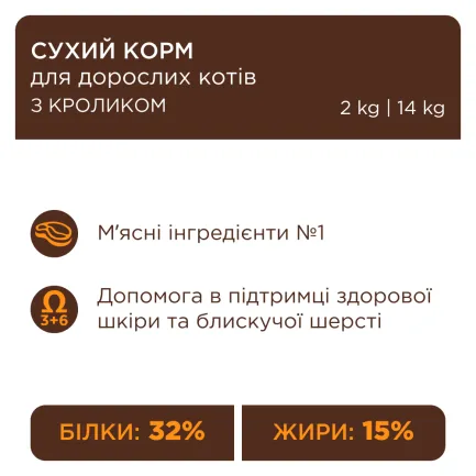 С4Р Premium сух кролик коти 0,3 кг — Фото 5
