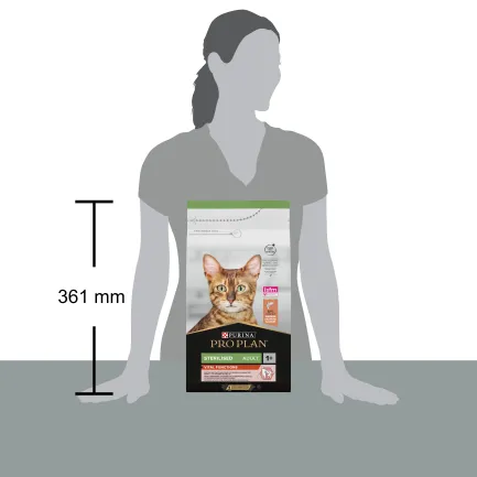Сухий корм PRO PLAN Sterilised Adult 1+ Vital Functions для дорослих котів після стерилізації з лососем 1,5 кг — Фото 3