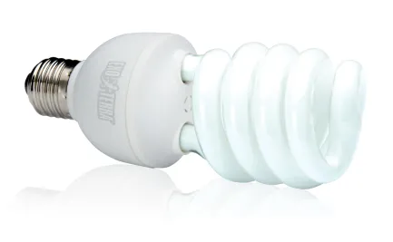 Лампа тераріумна Exo Terra Repti GLO 2.0 Natural Light для усіх видів рептилій та амфібій, люмінесцентна, 26 W, E27 (для опромінення) — Фото 1