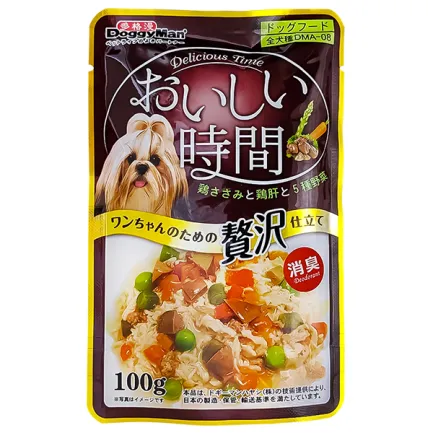 DoggyMan Low Fat Chicken &amp; Liver ДОГГІМЕН КУРКА З ПЕЧІНКОЮ в желе консерви для собак, вологий корм, пауч 100г 0,1 кг