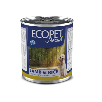 Вологий корм Farmina Ecopet Natural Dog Lamb&amp;Rice для собак, з ягням, 300 г