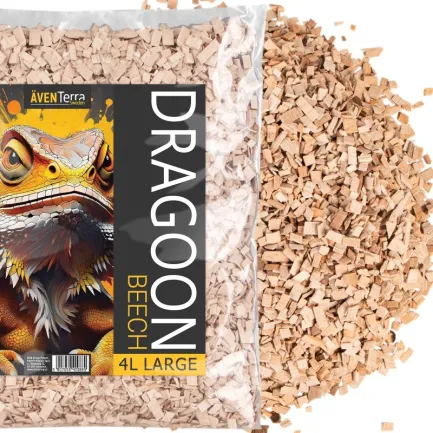 Натуральна деревна підстилка Aventerra DRAGOON Beech Large 4л для рептилій, павуків і гризунів — Фото 4
