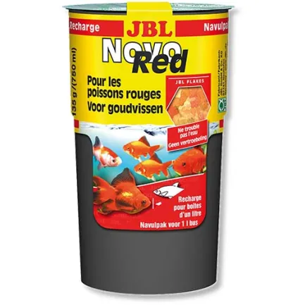 Основний корм у формі пластівців JBL NovoRed для золотих рибок, 130 г