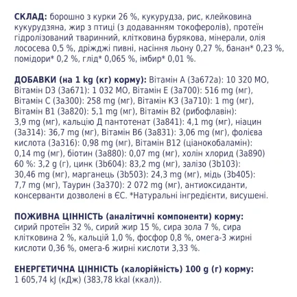 C4P Преміум "Курка". Сухий корм для дорослих котів 0,9 кг — Фото 1