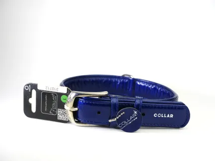 Нашийник "CoLLaR brilliance" зі стразами преміум класу (ширина 35мм, довжина 46-60см) синій