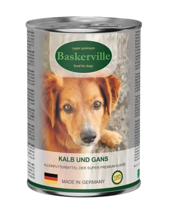 Baskerville Консерви для собак. Телятина та м'ясо гуски 400 г