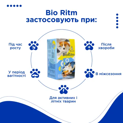 Біоритм (BioRitm) полівітамінний комплекс для собак середніх порід (10-30 кг), MODES — Фото 1
