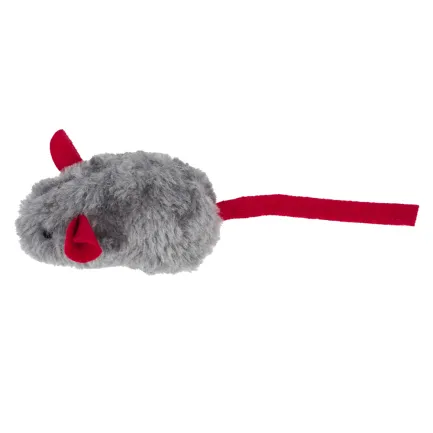 Іграшка AnimAll Fun Mouse з пищалкою для котів, 15 см
