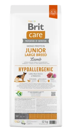Сухий корм Brit Care Dog Hypoallergenic Junior Large Breed для молодих собак великих порід, гіпоалергенний з ягням, 12 кг — Фото 3