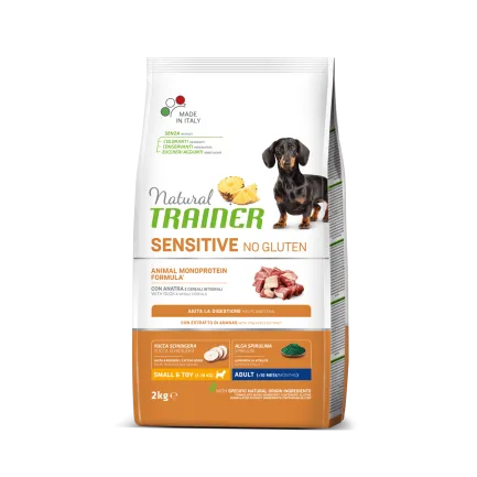 Natural Trainer Dog Sensitive Small&amp;Toy Adult Mini сухий корм для дорослих собак дрібних порід без глютену з качкою 2 кг