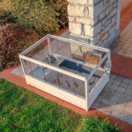 Ferplast CAGE ARENA 100 Клітка для кролів, дерев'яна — Фото 4