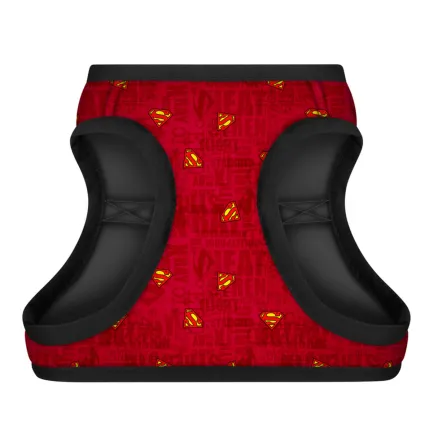Шлея для собак м'яка WAUDOG Clothes з QR паспортом, малюнок "Супермен червоний", XS1, В 24-27 см, С 18-20 см — Фото 1