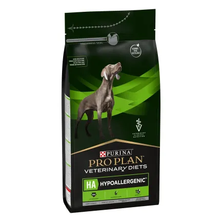 Сухий дієтичний корм PRO PLAN VETERINARY DIETS HA Hypoallergenic для дорослих собак та цуценят для зниження ознак інгредієнтної та нутрієнтної непереносимості 1,3 кг — Фото 2