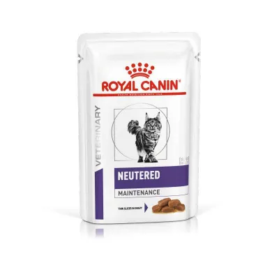 Дієтичний вологий корм Royal Canin NEUTERED MAINTENANCE CAT (шматоки у соусі) для котів 85г 8+4