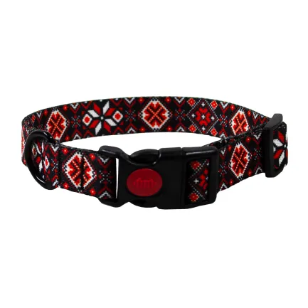Нашийник капроновий "Вишиванка Бандерівська" 25мм/35-45см/906, Lucky Pet