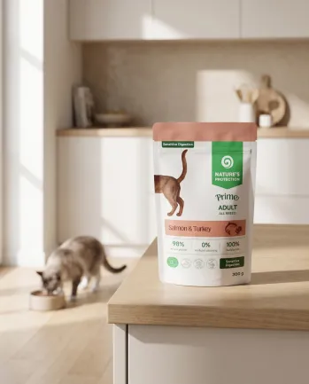 Nature's Protection Prime Sensitive Digestion Adult Cats Salmon and Turkey Вологий корм для котів з чутливим травленням з лососем і індичкою, 300 г — Фото 4