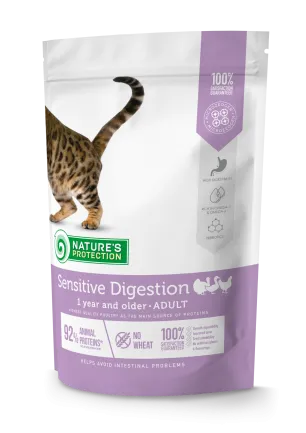 Сухий корм для дорослих котів з чутливим травленням Nature's Protection Sensitive Digestion 400г
