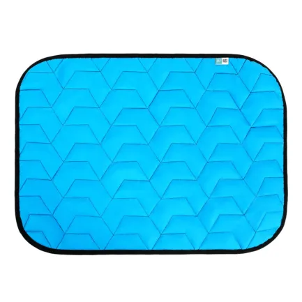 Підстилка AiryVest для собак, блакитна/чорна, розмір L, 100х70 см — Фото 1