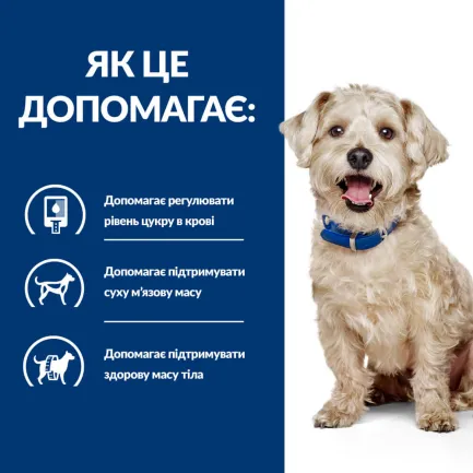 Hill's Prescription Diet w/d Сухий корм для собак при цукровому діабеті, з куркою, 10 кг — Фото 4
