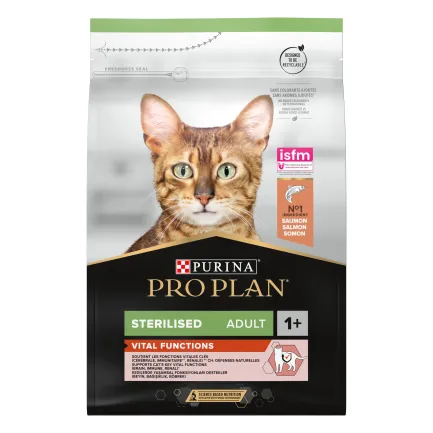 Сухий корм PRO PLAN Sterilised Adult 1+ Vital Functions для дорослих котів після стерилізації з лососем 3 кг