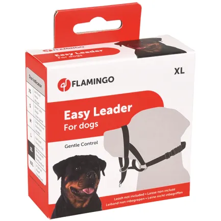 Flamingo Easy Leader XL ФЛАМІНГО ІЗІ ЛІДЕР недоуздок для корекції поведінки собак, бернський зенненхунд, ротвейлер, ньюфаундленд XL
