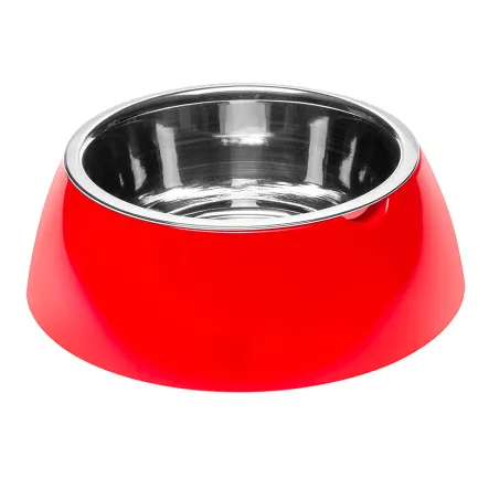 Ferplast JOLIE L RED BOWL Годівниця, пластик, метал