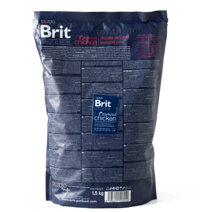 Сухий корм Brit Premium Cat by Nature Sterilised для стерилізованих котів, з куркою, 1500 г — Фото 2