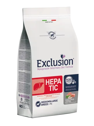 Exclusion Hepatic Medium&amp;Large Breed зі свининою для середніх та великих порід собак із печінковою недостатністю 2 кг