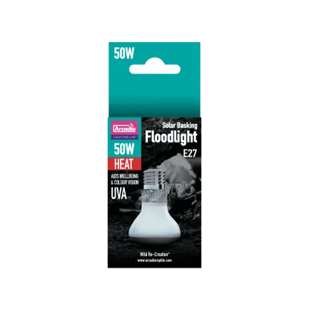 ARCADIA SOLAR BASKING FLOODLIGHT 50 WATT (R2100115) світло-теплова лампа для рептилій