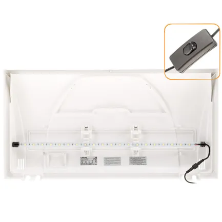Ferplast CAPRI 60 LED Акваріум скляний з LED-освітленням, білий — Фото 3