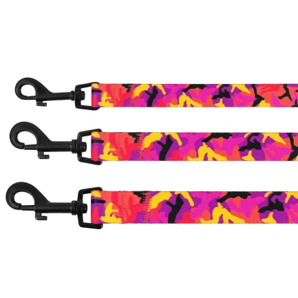 Повідець для Собак BronzeDog Urban Camo Нейлоновий Рожевий XL — Фото 2