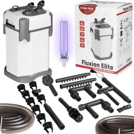 Зовнішній фільтр Kruger Meier Fluxion Elite 1800 UVC PRO для акваріумів 120-350 літрів — Фото 1