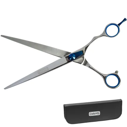 Davis Extreme Edge BLUE Straight ДЕВІС ЕКСТРІМ ЕДЖ прямі ножиці для стрижки собак 8,5", 21,6 см