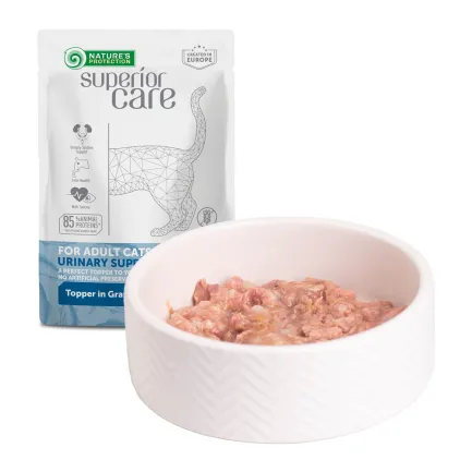 Nature's Protection Superior Care Adult Cats Urinary Tuna &amp; Salmon Вологий корм для котів для підтримки сечовидільної системи з тунцем і лососем, 70 г — Фото 3