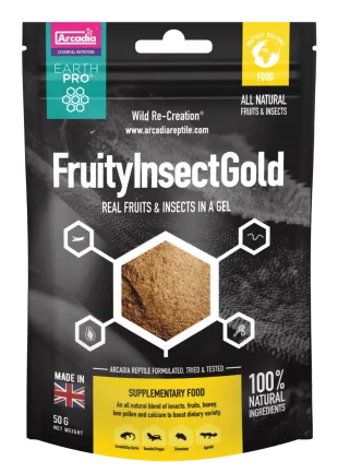 ARCADIA EARTH PRO JELLYPOT GOLD, FRUITYINSECT GOLD 50 GRAM (R9100080) корм для приготування желе