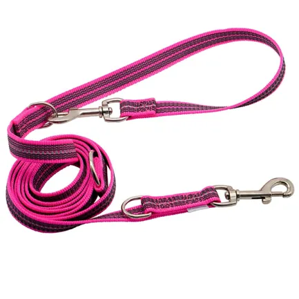 Sprenger Rubberized Leash СПРЕНГЕР ПРОГУМОВАНИЙ ПОВІДЕЦЬ ПЕРЕСТІБКА для собак Рожевий