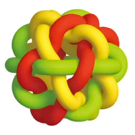 Іграшка для собак м'яч DoggyMan Macaroni Rubber Ball резиновий м'яч М, 7.5см